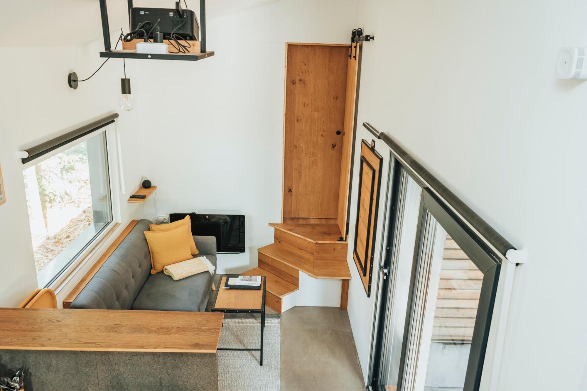 Modernes Tinyhouse Trailer Cabins Am Waldrand - Mit Seezugang Eging Buitenkant foto