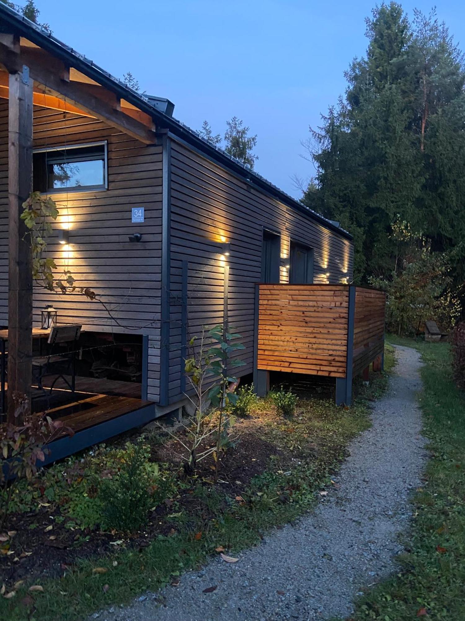 Modernes Tinyhouse Trailer Cabins Am Waldrand - Mit Seezugang Eging Buitenkant foto