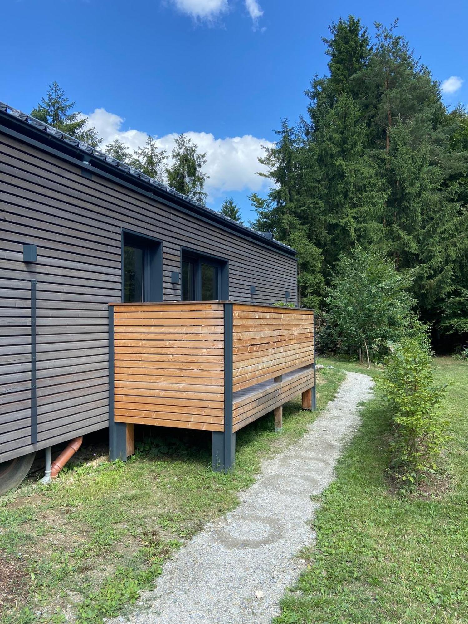 Modernes Tinyhouse Trailer Cabins Am Waldrand - Mit Seezugang Eging Buitenkant foto