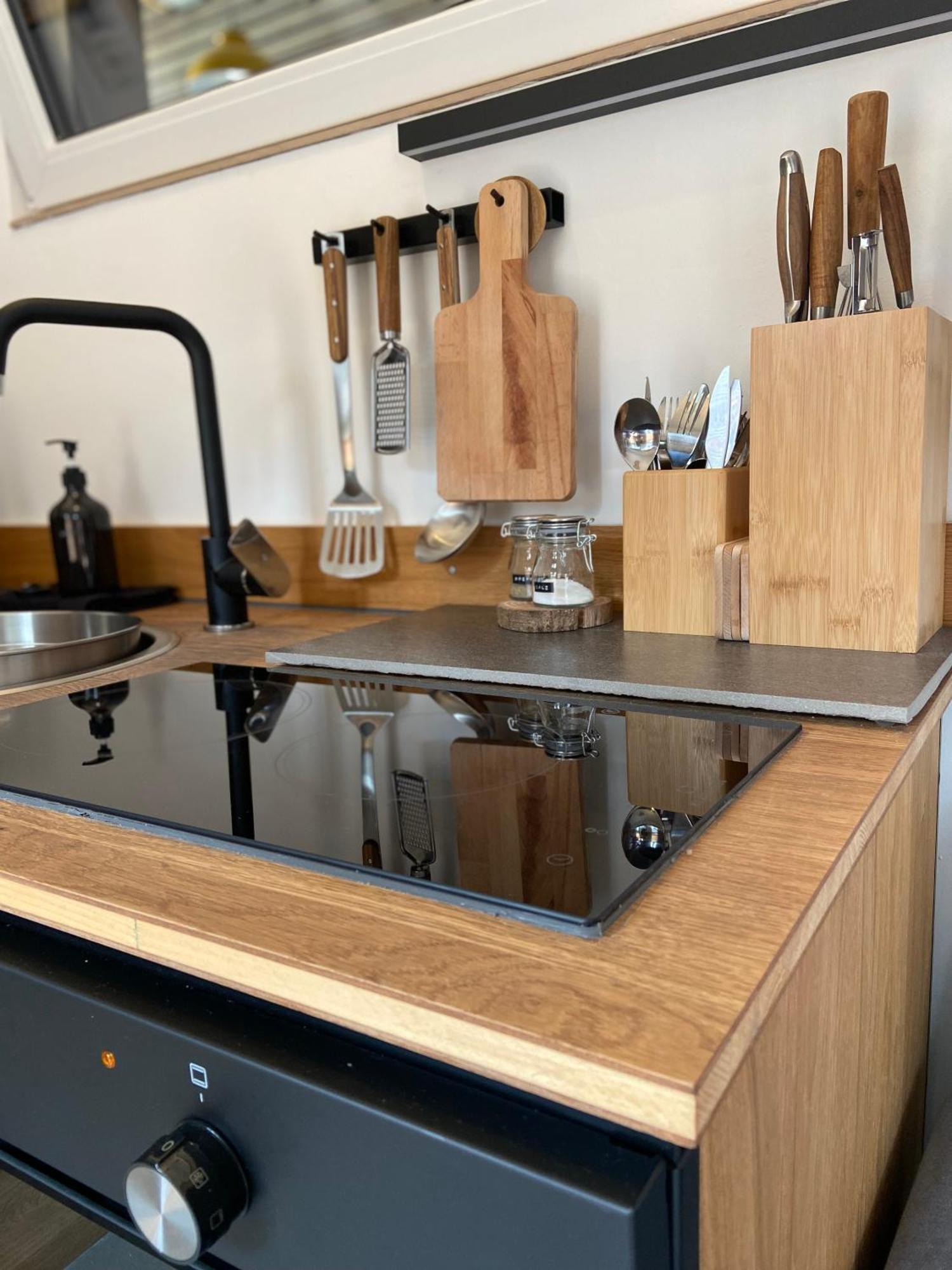 Modernes Tinyhouse Trailer Cabins Am Waldrand - Mit Seezugang Eging Buitenkant foto