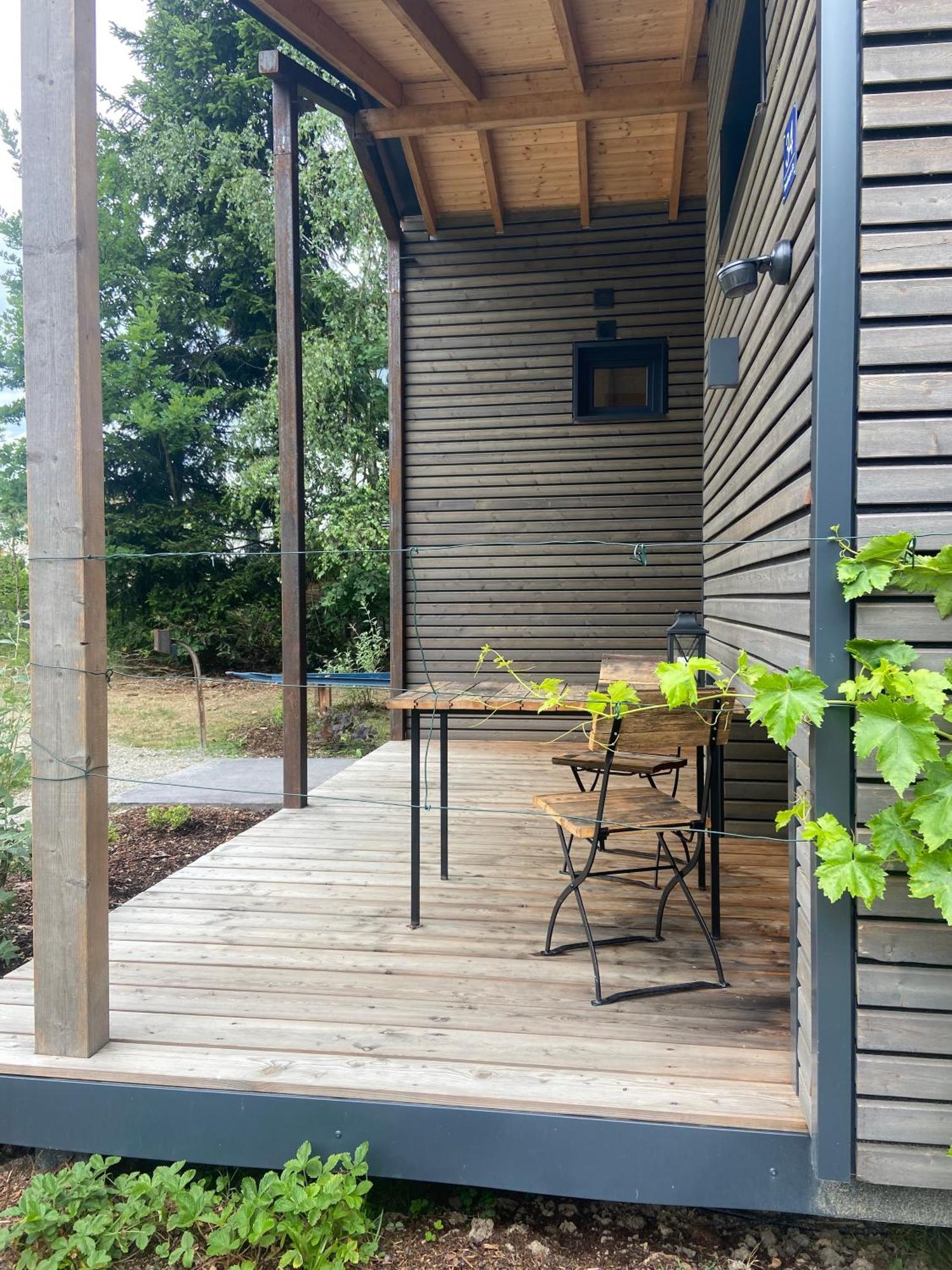 Modernes Tinyhouse Trailer Cabins Am Waldrand - Mit Seezugang Eging Buitenkant foto