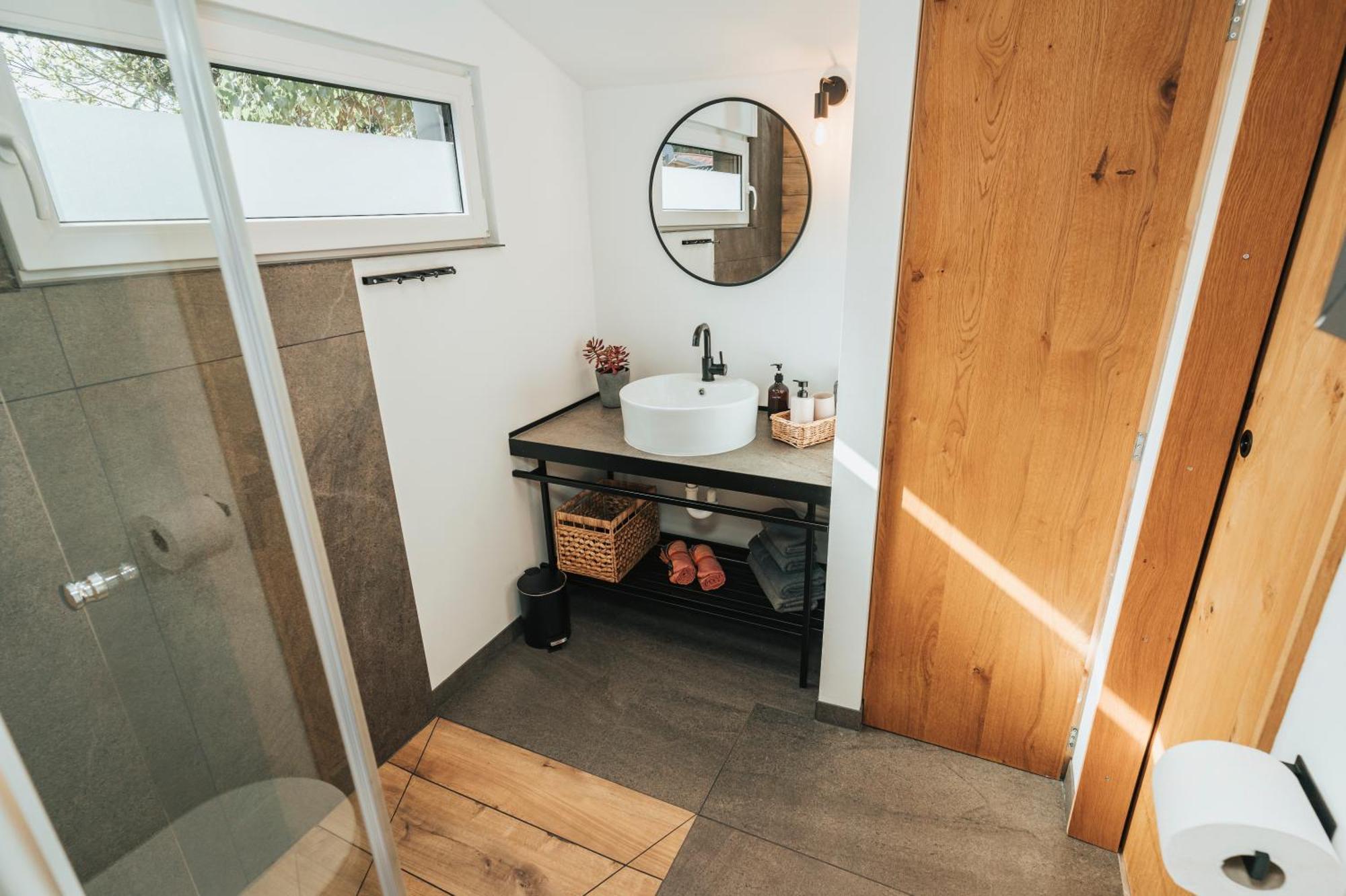 Modernes Tinyhouse Trailer Cabins Am Waldrand - Mit Seezugang Eging Buitenkant foto
