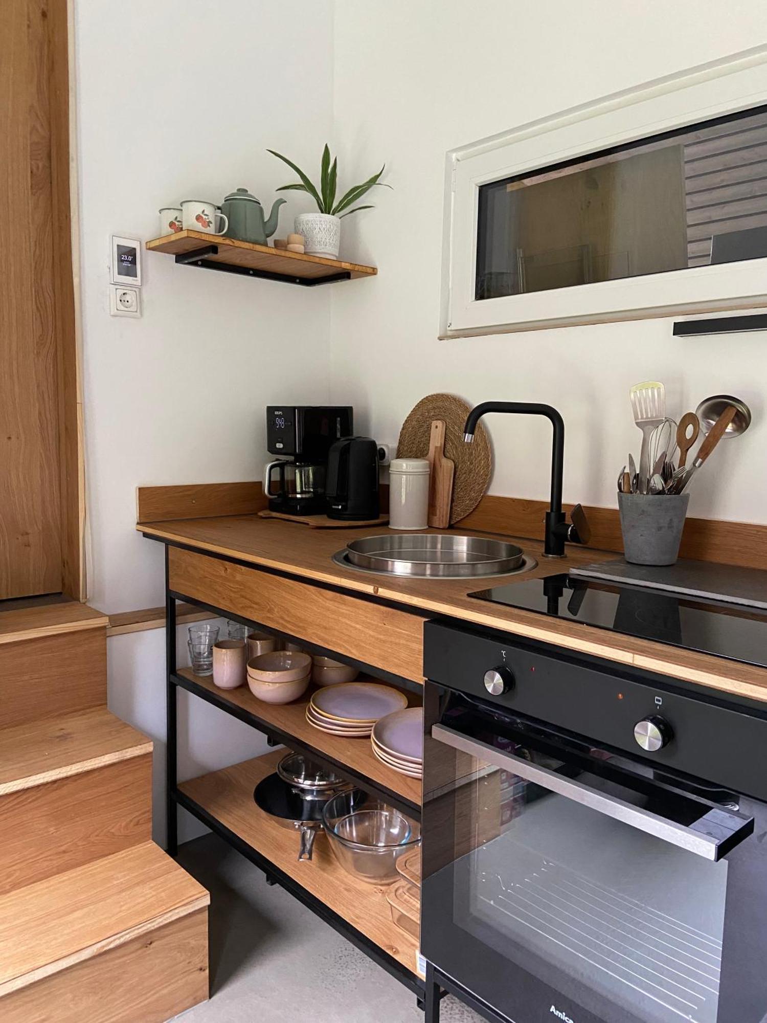 Modernes Tinyhouse Trailer Cabins Am Waldrand - Mit Seezugang Eging Buitenkant foto