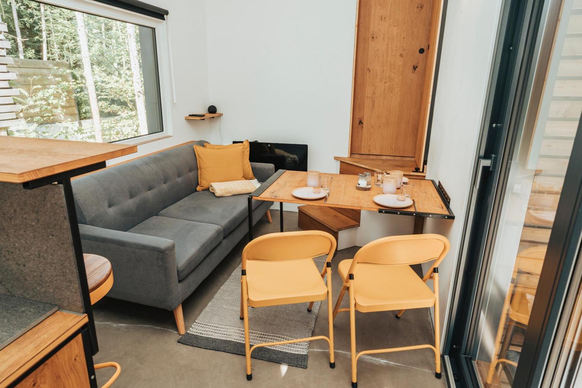 Modernes Tinyhouse Trailer Cabins Am Waldrand - Mit Seezugang Eging Buitenkant foto
